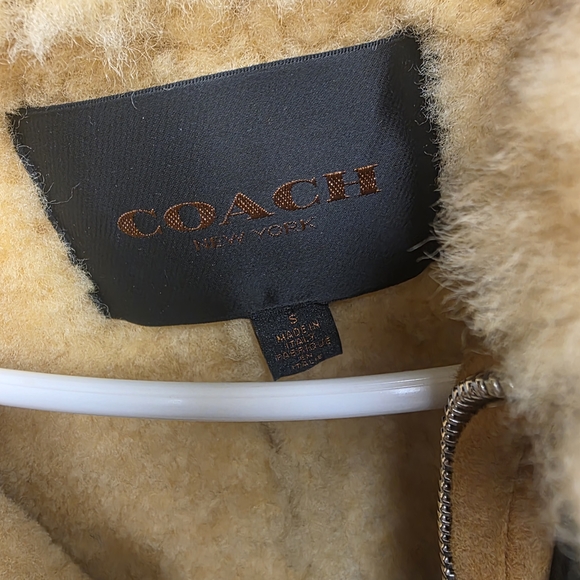 Coach Shearling and Leather Vest - Picture 2 of 3